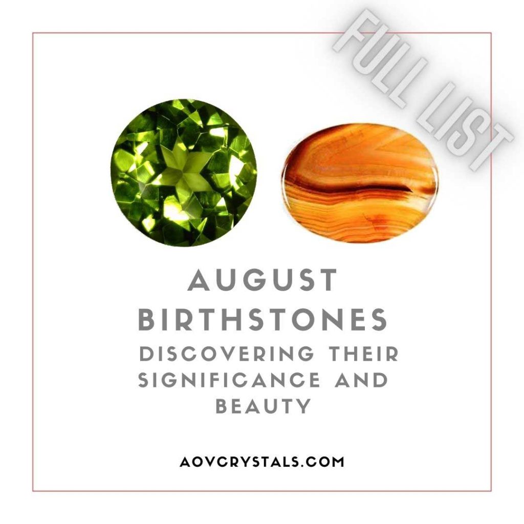 august birthstone color