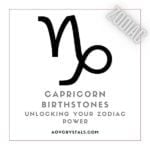Capricorn Birthstones: Unlocking Your Zodiac Power