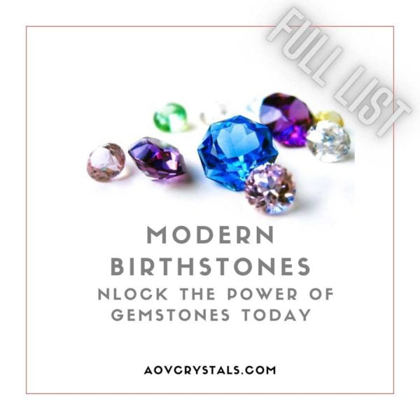 Modern Birthstones A Comprehensive Guide to Gemstone Power