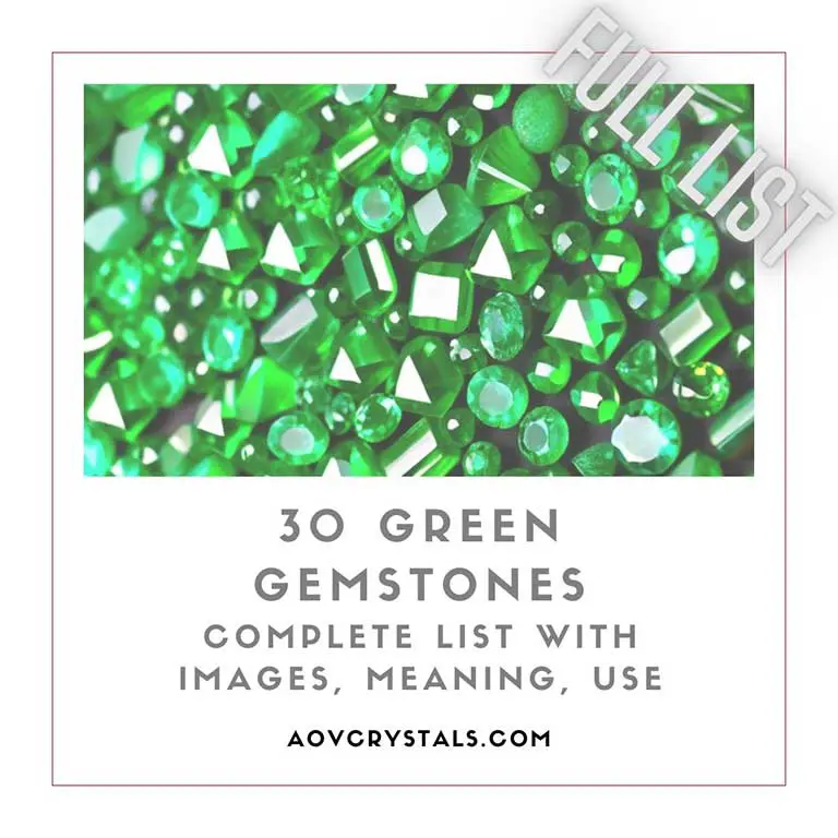 30 Green Gemstones Complete List with Images Meaning Use